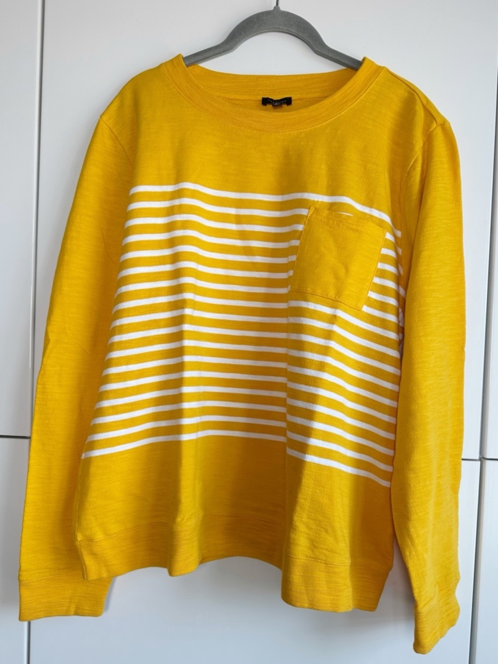 Talbots Long Sleeve Top Orange Stripe XL Coastal Preppy Quiet Luxury
